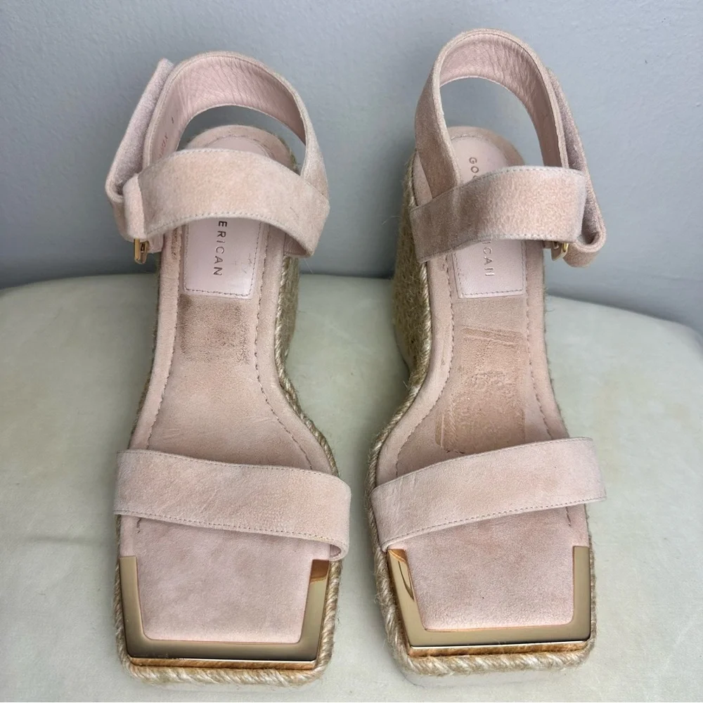 Good American Espadrille Wedge Sandal Sz 8 - Picture 3 of 8